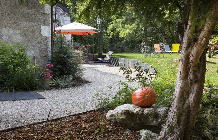 entrée parc du gîte