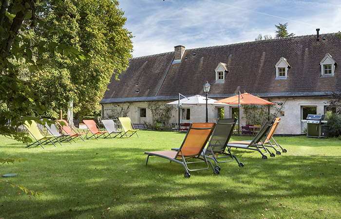 vue sur le parc du gîte